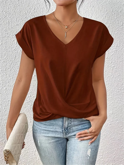Vilda - T-shirt élégant avec col en V