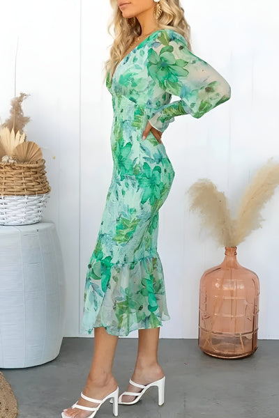 Adèle - Élégante robe fleurie