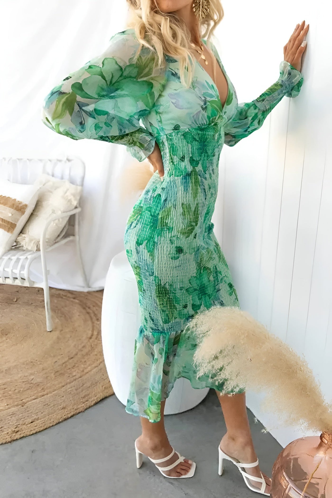Adèle - Élégante robe fleurie